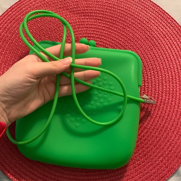 Green Silicon Rubber Crossbody / Clutch - Picture 4 of 16